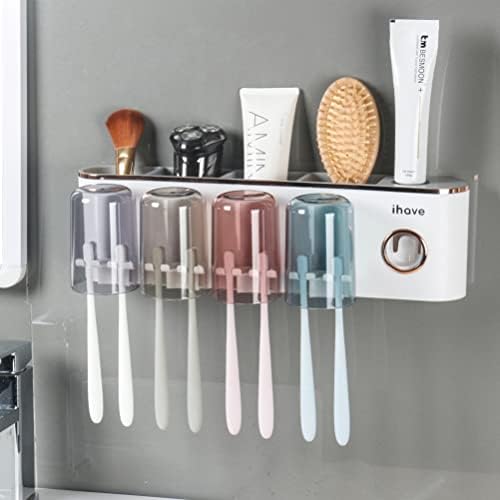 Toothbrush Holders for Bathrooms Wall Mounted with Dispenser …